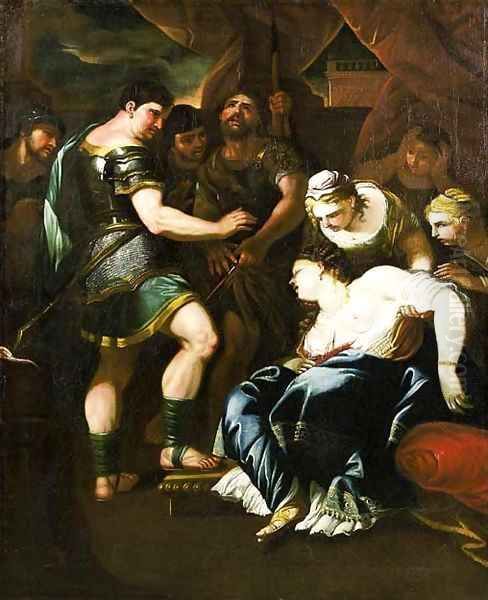 The Death of Lucretia Oil Painting by Luca Giordano