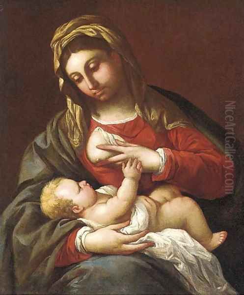 The Madonna and Child Oil Painting by Luca Giordano