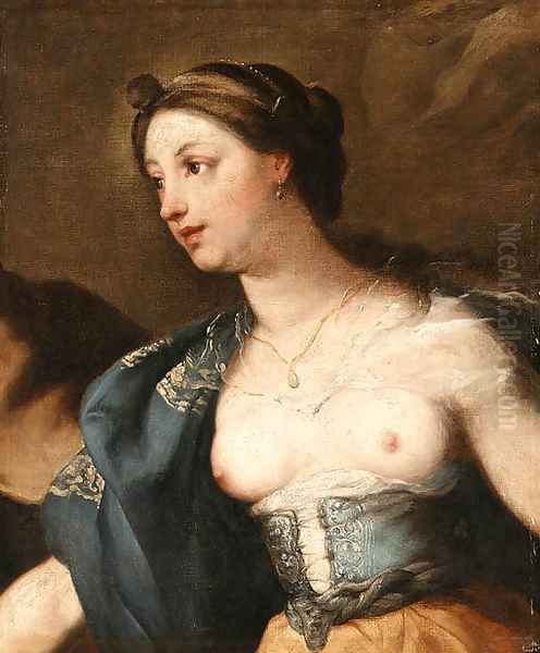 A Warrior Queen Oil Painting by Luca Giordano