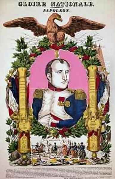 Portrait of Napoleon I 1769-1821 in commemoration of the Battle of Austerlitz Oil Painting by Francois Georgin