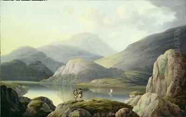 Ullswater Head Cumberland Oil Painting by Joseph Francis Gilbert