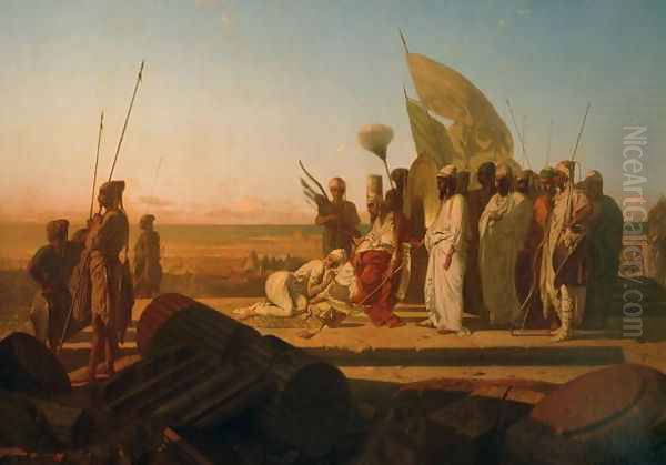 Xerxes at the Hellespont Oil Painting by Jean Adrien Guignet