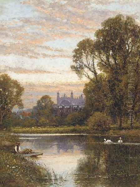 Eton College Oil Painting by Alfred Augustus Glendening