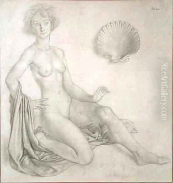 Study for Venus and Cupid Oil Painting by Colin Unwin Gill