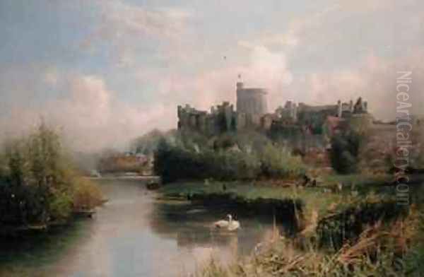 Windsor Castle Oil Painting by Walter H. Goldsmith