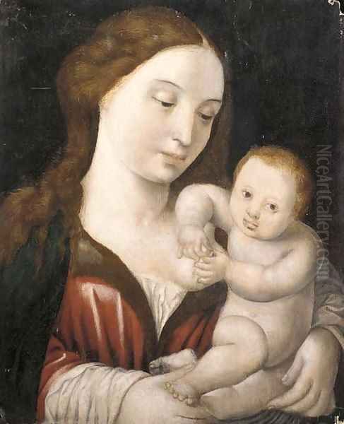 The Virgin and Child 2 Oil Painting by Jan Mabuse