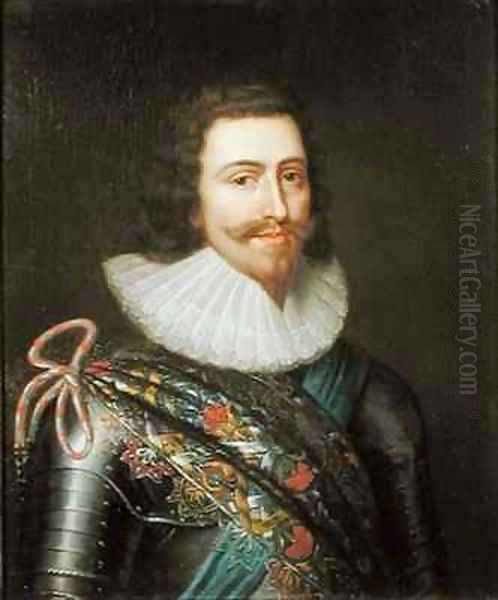 Portrait of George Villiers 1st Duke of Buckingham Oil Painting by Balthazar Gerbier