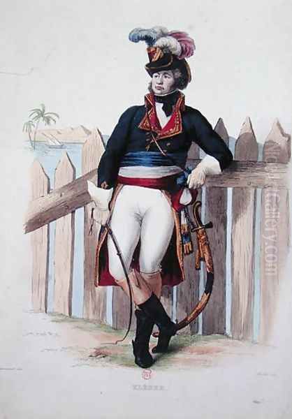 Portrait of Jean Baptiste Kleber 1753-1800 from Le Plutarque francais Oil Painting by Guilleminot, Armand