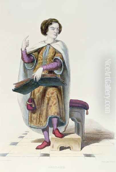 Abelard illustration from Le Plutarque Francais Oil Painting by Guilleminot, Armand