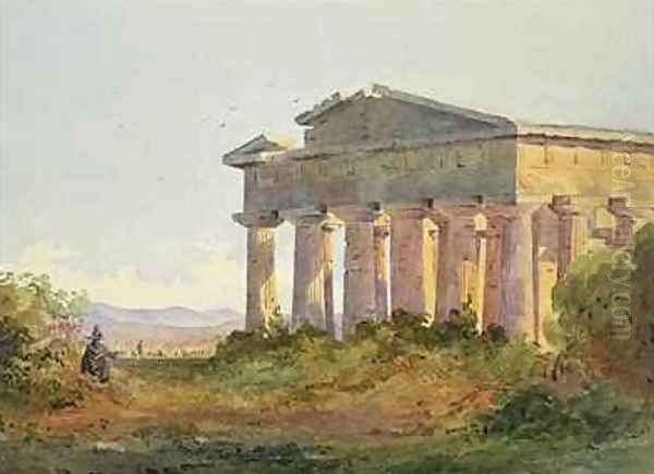 Landscape at Paestum Oil Painting by Arthur Glennie