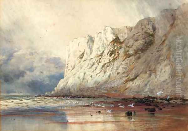 Beachy Head Oil Painting by Arthur Glennie