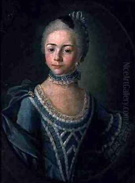 Portrait of Countess Sophie Matiuskina 1755-1796 Oil Painting by Kirill Inanovich Golovachevsky