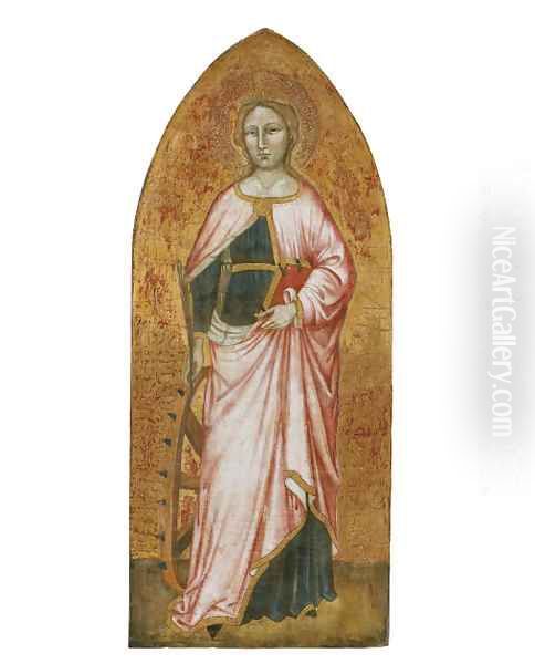 Saint Catherine Oil Painting by di Simone da Lucca Giuliano