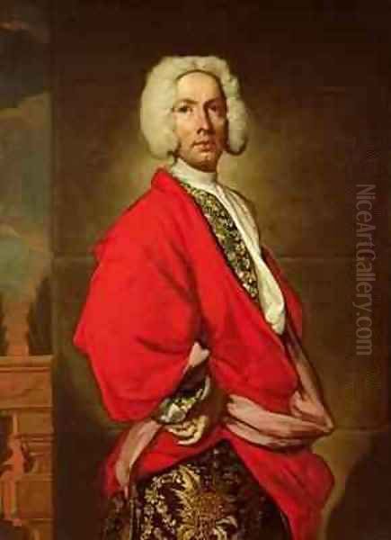 Count Galeatius Secco Suardo 1681-1733 Oil Painting by Giuseppe (Fra Vittore Galgario) Ghislandi