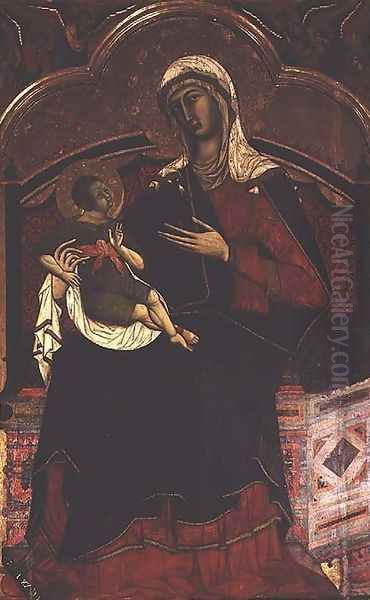 Virgin and Child Oil Painting by Siena Guido da