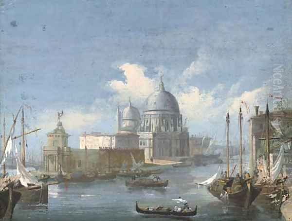 Sante Maria della Salute, Venice Oil Painting by Giacomo Guardi