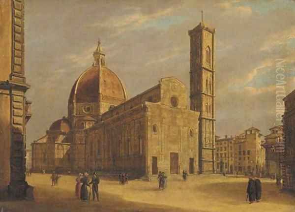 The Duomo, Florence Oil Painting by Giuseppe Gherardi