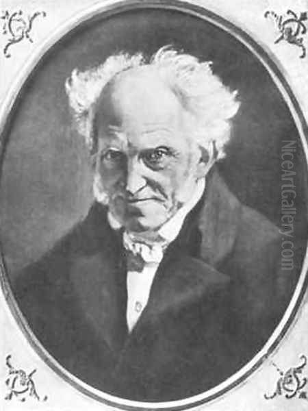 Arthur Schopenhauer Oil Painting by Angilbert Wunibald Gobel