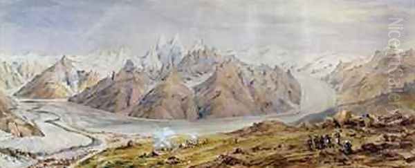 Karakoram Oil Painting by Henry Haversham Godwin-Austen