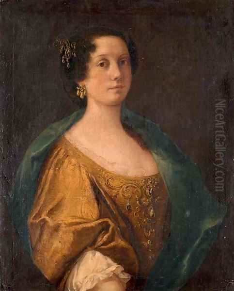 Portrait of a noblewoman Oil Painting by Anton Domenico Gabbiani