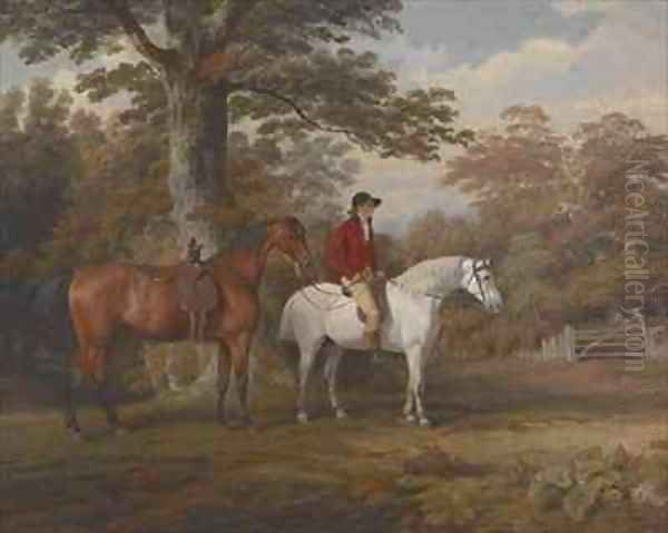 Hunter and Huntsman Oil Painting by George Gerrard