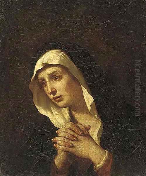 Mater Dolorosa Oil Painting by Giovanni Francesco Barbieri