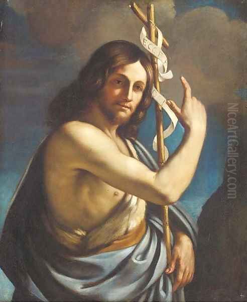 Saint John the Baptist Oil Painting by Giovanni Francesco Barbieri