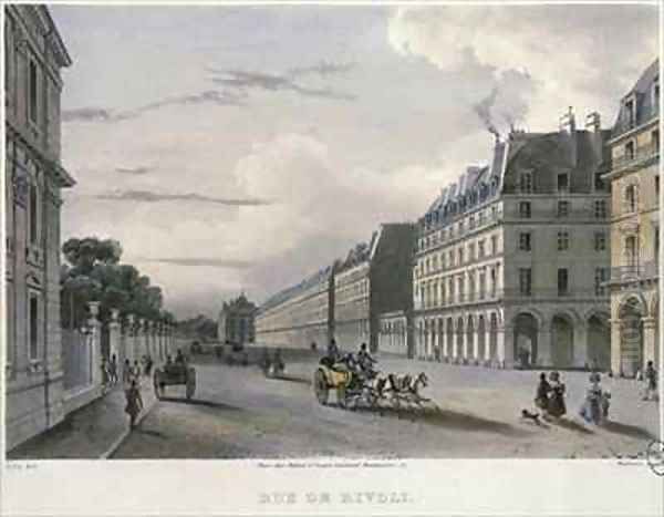 The Rue de Rivol Oil Painting by Gilio, Carlo