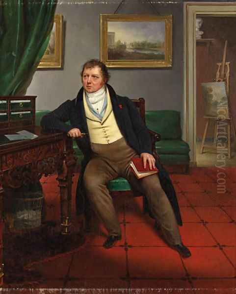 Portrait of the Artist Oil Painting by Alexandre-Franois-Louis Comte De Girardin