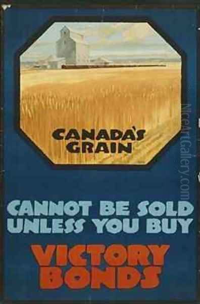 Advertisement for Canadian war bonds Oil Painting by Malcolm Gibson