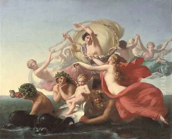 The Triumph of Amphitrite Oil Painting by Pierre-Desire Guillemet