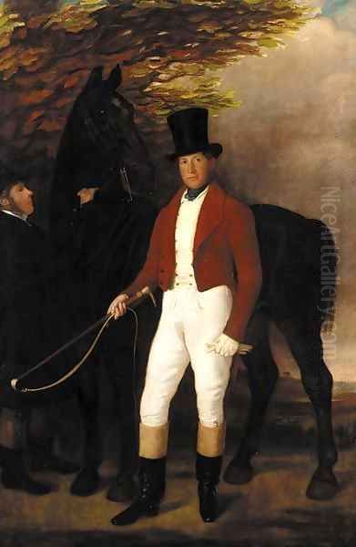 Portrait of a Lewis Adams of Watlands, Wolstanton, Staffordshire (1808-1850) Oil Painting by Sir Francis Grant