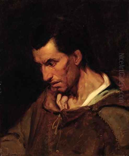 Portrait of a man Oil Painting by Theodore Gericault