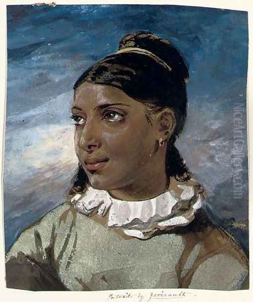 Portrait of a young woman Oil Painting by Theodore Gericault