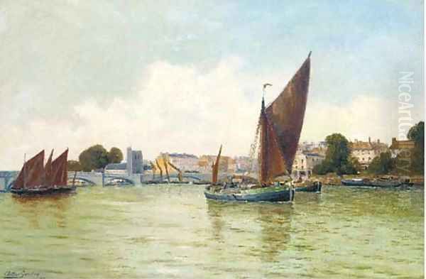 Putney on Thames Oil Painting by Arthur Gordon