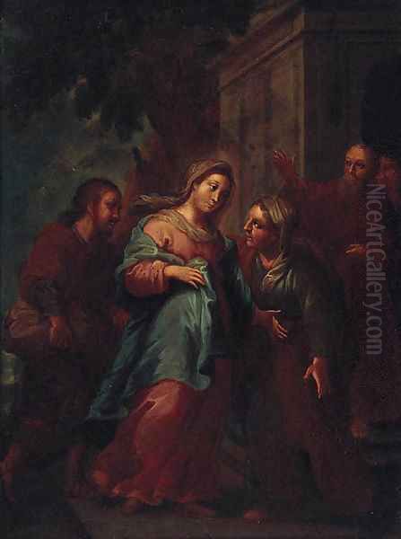 The Visitation Oil Painting by Rafael Joachim Gutierrez