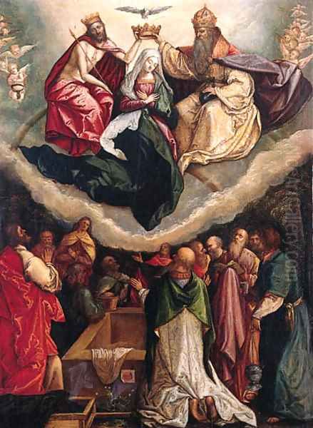 The Coronation of the Virgin Oil Painting by Garofalo