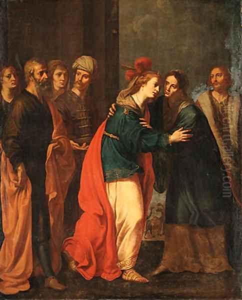 The Visitation Oil Painting by Giacinto Gimignani