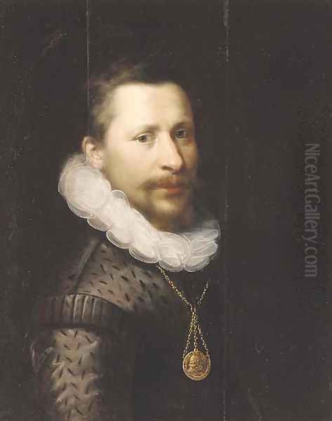 Portrait of a gentleman Oil Painting by Gortzius Geldorp