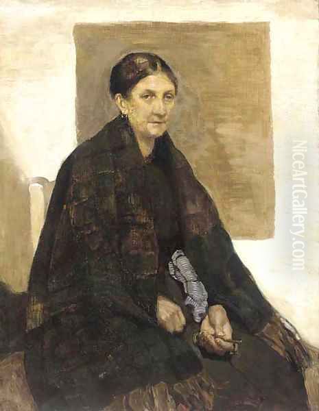 The charwoman Oil Painting by Norah Neilson Gray