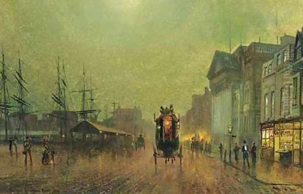 Liverpool Oil Painting by John Atkinson Grimshaw