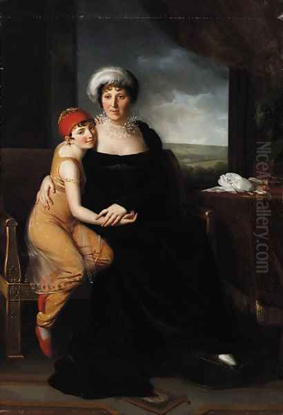 Portrait of Madame Campan (1752-1822) Oil Painting by Marie-Eleonore Godefroy