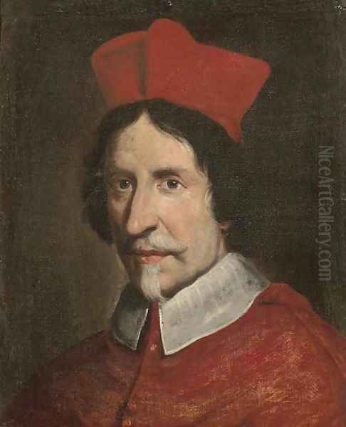 Portrait of a Cardinal 2 Oil Painting by Giovanni Battista (Baciccio) Gaulli