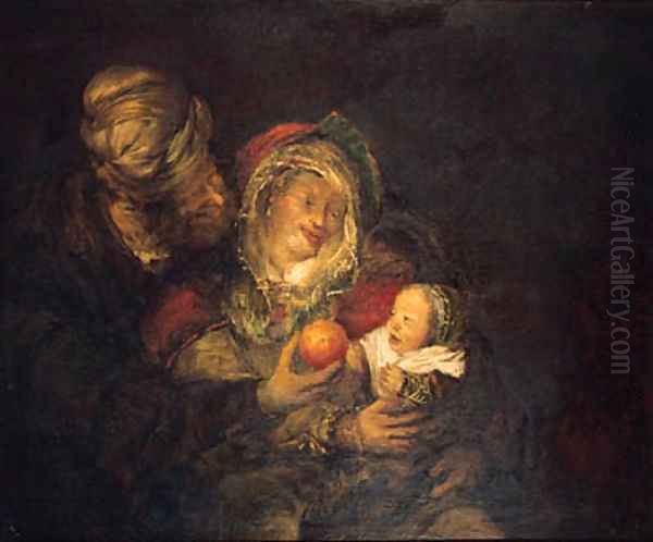 The Holy Family Oil Painting by Aert De Gelder