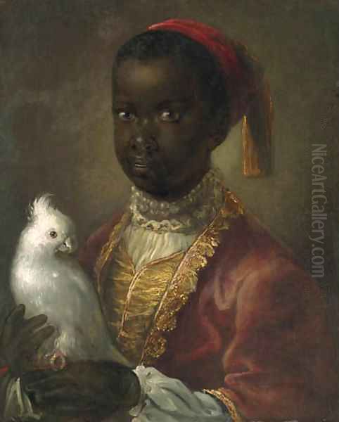 Portrait of a Blackamoor Oil Painting by Jean-Alexis Grimou