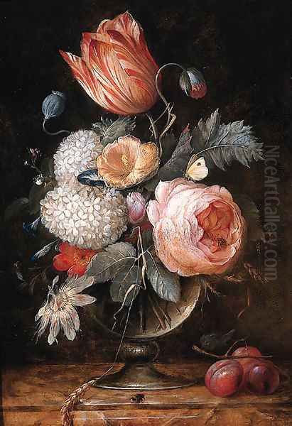 Flowers Oil Painting by Pieter Gallis