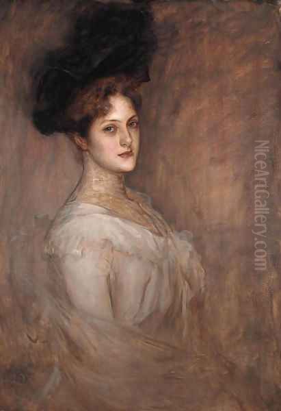 Portrait of a lady Oil Painting by Richard Gerstl