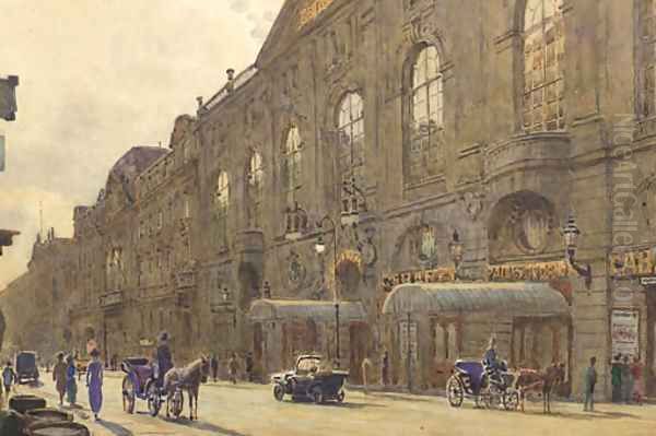 The Cabaret Theatre, Berlin Oil Painting by Wilhelm Geissler