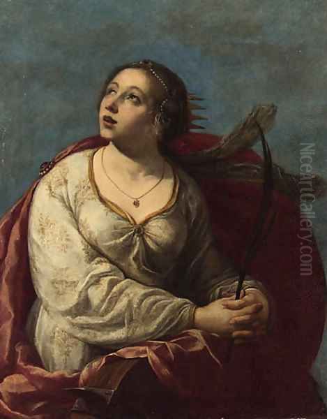 Saint Catherine of Alexandria Oil Painting by Artemisia Gentileschi