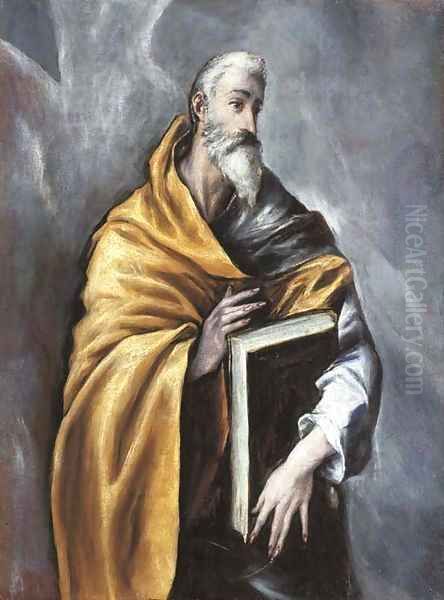 Saint Paul Oil Painting by El Greco (Domenikos Theotokopoulos)